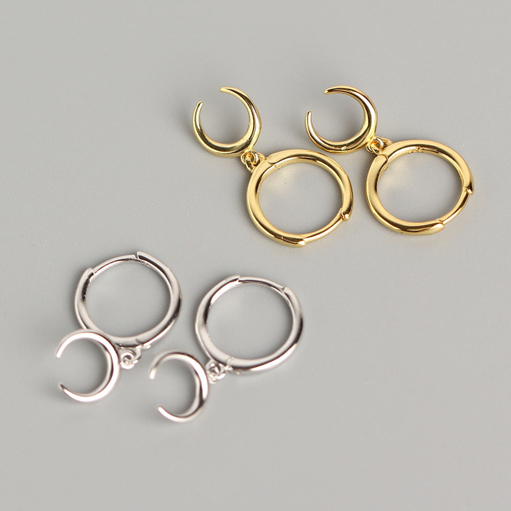 Crescent earrings moon earrings earrings